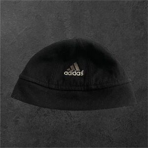 Adidas Embroidered Black Wool Beanie Hat